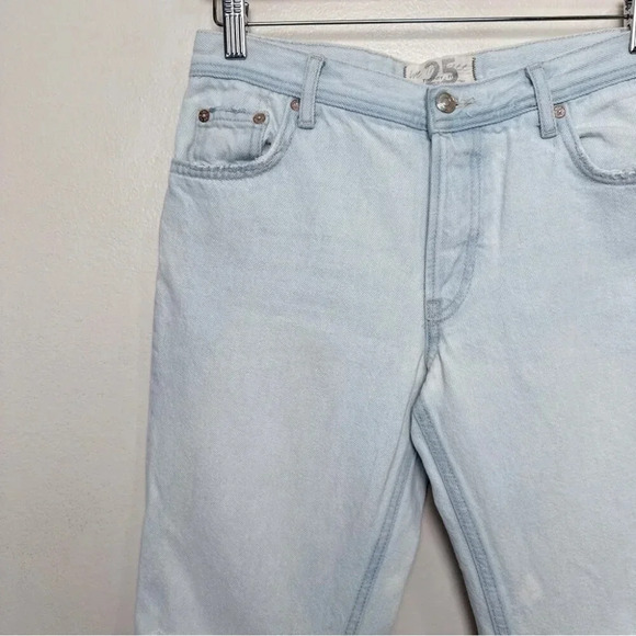 Free People Womens 25 Maggie Mid Rise Distressed Jeans - Picture 4 of 15